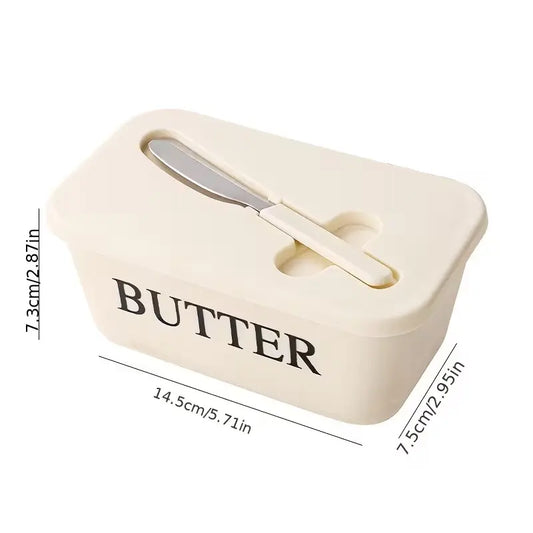 Elegant Butter Box Set with Lid, Easy Clean Butter Storage Container, Refrigerator Safe, Dishwasher Safe, Ideal for Home, Weddings, Camping, Food Storage Container