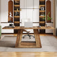 LITTLE TREE Farmhouse Computer Desk, 63-Inch Large Office Desk Workstation, Simple Style Executive Desk Study Table with Sturdy Base, Wooden Writing Desk for Home Office