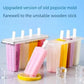Popsicle Mold with Lid - Complete DIY Ice Cream & Sorbet Set for Home & Kids - Easy to Use Kitchen Gadgets for Homemade Desserts