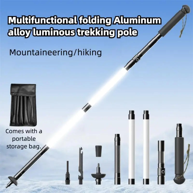 Professional Laser Saber Style LED Illuminated Walking Sticks | Waterproof, Ultra-Light, Rechargeable for Safe Hiking, Camping, and Outdoor Exploration Your Reliable Companion in the Dark