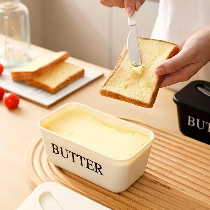 Elegant Butter Box Set with Lid, Easy Clean Butter Storage Container, Refrigerator Safe, Dishwasher Safe, Ideal for Home, Weddings, Camping, Food Storage Container