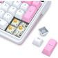 Redragon K762 Wireless Gasket Gaming Keyboard W/Hype Screen & Knob, 104 Keys Mechanical Keyboard, Easy-Control 1.14’’ TFT Info Display, 5-Layer Noise Dampening, round PBT Keycaps, Custom Linear Switch
