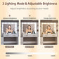 58.3”Vanity Desk with Mirror and Replaceable Lights & Charging Station,Bedroom Dressing Table,Large Vanity Set,8 Drawers and 2 Cabinets,Makeup Vanity Table with Charging Station,Without Stool