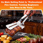 Elevate Your Grilling Game with the Long Handle Stainless Steel Grill Clamp – Perfect for Steak, Fish & Bread!