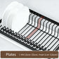 2-Tier Dish Drainer Drainboard Drying Rack Sink Shelf, Kitchen Counter Drainage Storage Large Space-Saving for Utensil, Metal Pot Organizers,Drumstick Grillin, Stainless Steel Dish Drainer Heavy Load, Wine Glass Holder Est Ante De Cocina Dishwasher Magnet