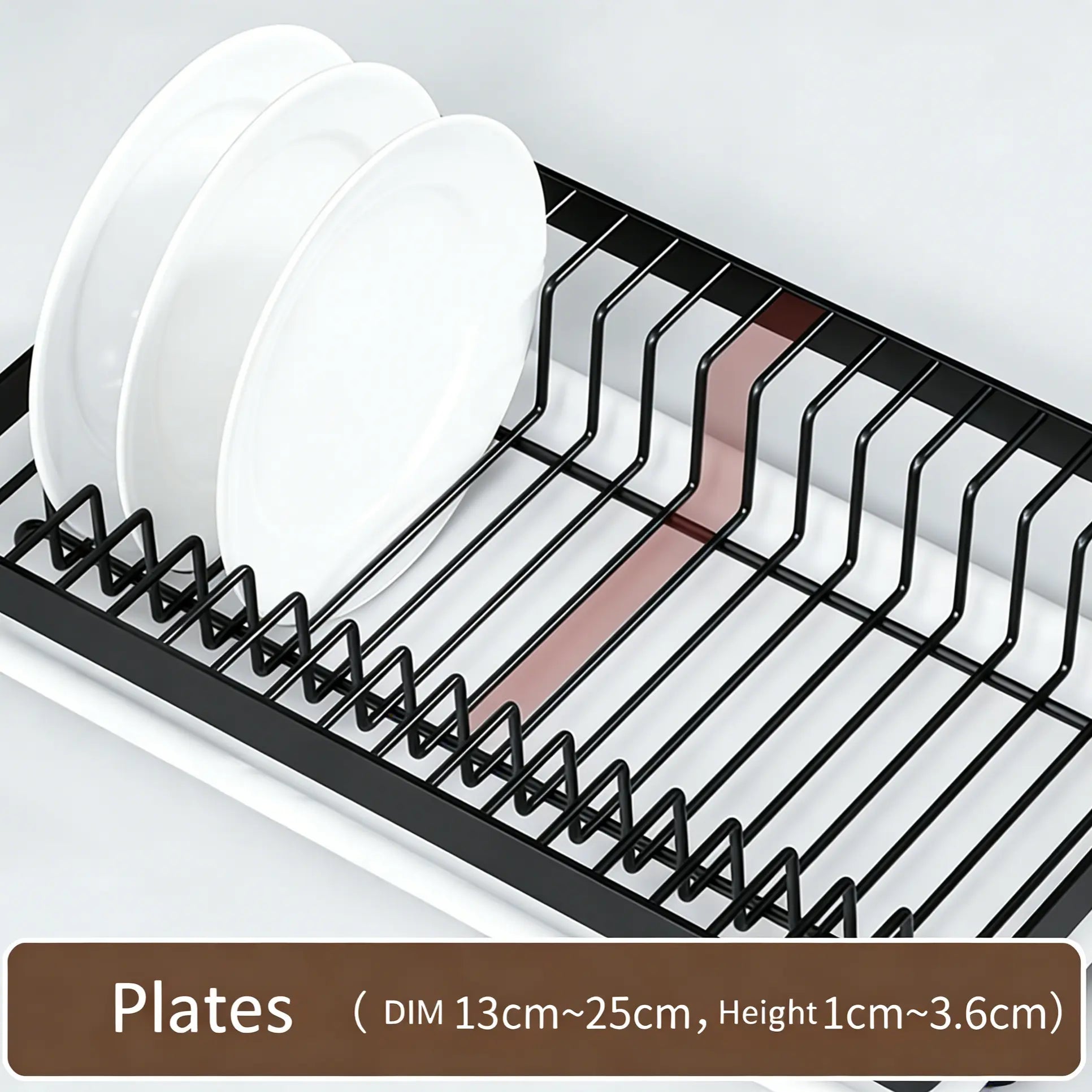 2-Tier Dish Drainer Drainboard Drying Rack Sink Shelf, Kitchen Counter Drainage Storage Large Space-Saving for Utensil, Metal Pot Organizers,Drumstick Grillin, Stainless Steel Dish Drainer Heavy Load, Wine Glass Holder Est Ante De Cocina Dishwasher Magnet