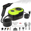 Household and Car Steam Cleaner, 1500W Power, 3-Level Adjustable, 1.4L Large-Capacity Water Tank, Comes with 15 Accessories, Handheld Steam Cleaner, Suitable for Fine Cleaning of Cars, Kitchen Grease, Tile Grout Cleaning, and Furniture Cleaning.
