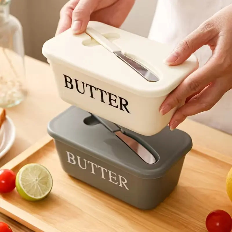 Elegant Butter Box Set with Lid, Easy Clean Butter Storage Container, Refrigerator Safe, Dishwasher Safe, Ideal for Home, Weddings, Camping, Food Storage Container