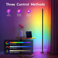 Rroetxi RGBIC Corner Floor Lamp – Minimalist Style with App & Remote Control, Stepless Dimming, Timer & Music Sync Modes, Perfect for Living Rooms, Bedrooms, Game Rooms & Party Decor