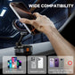 【Upgraded】Rechargeable Magnetic Phone Holder, 360° Rotatable, Adjustable, Foldable, with Strong Magnetic and Enhanced Adhesive Suction for Car Use. Compatible with Iphone and Android Phones. No Noise