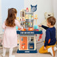 Ultimate King Size Pretend Play Kitchen Set for Kids - 45PCS with Realistic Cooking Stove, Play Sink, Sound & Light Effects, and Fun Kitchen Accessories