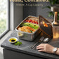 RUDAP Cordless Electric Lunch Box, 24000Mah Rechargeable 1.2L Portable Food Warmer with 5 Heating Modes, Auto Temperature Control, Heated Lunch Box – Perfect for Truck, Office, or Outdoor Worksite,Perfect as a Mother'S Day Gift