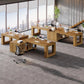 Tribesigns 63-Inch L Shaped Desk for Home Office with Storage Cabinets and Shelves, Modern Executive Computer Workstation