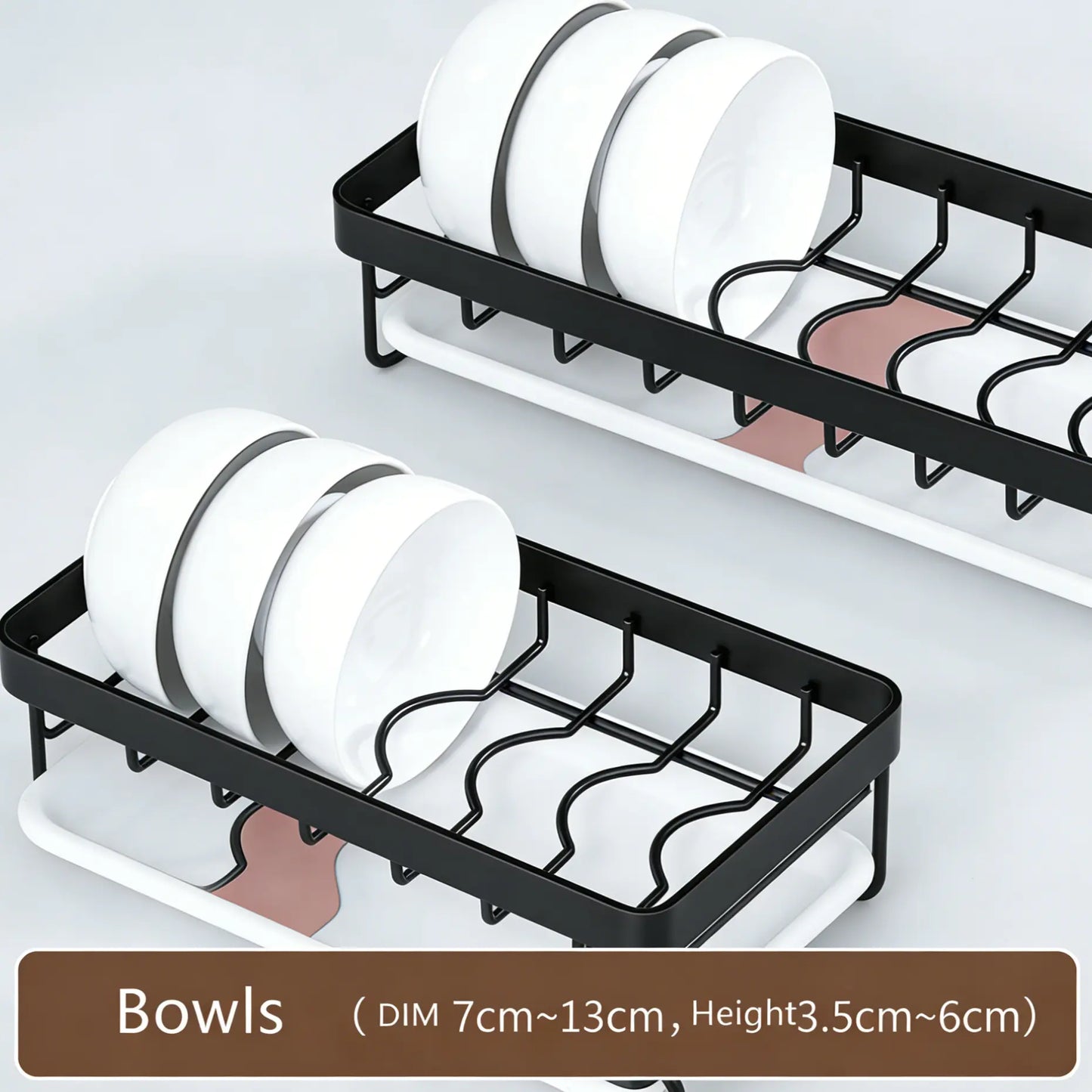 2-Tier Dish Drainer Drainboard Drying Rack Sink Shelf, Kitchen Counter Drainage Storage Large Space-Saving for Utensil, Metal Pot Organizers,Drumstick Grillin, Stainless Steel Dish Drainer Heavy Load, Wine Glass Holder Est Ante De Cocina Dishwasher Magnet