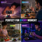 Wireless Speaker Phone Stand with BT Speaker Power Bank RGB Light Foldable for All Phones Bluetooth 5.3 Technology Adjustable Stand Vibrant Ambient Lighting Perfect Gift Choice